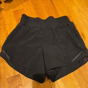 Black Women's Lululemon Hotty hot shorts